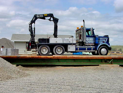 Desna's Truck Scale Installation, De Winton, Alberta
